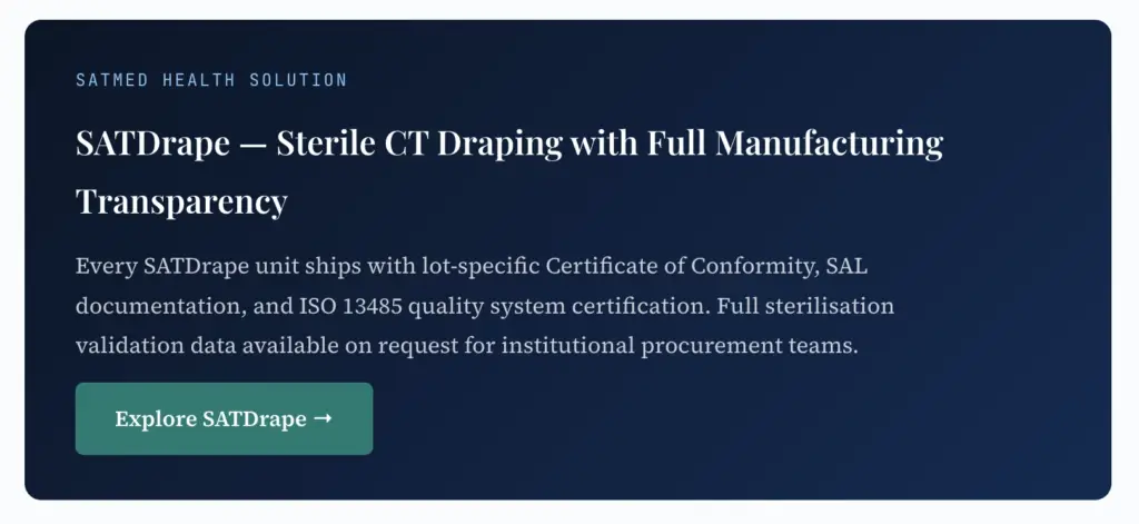7 Proven Reasons Quality CT Drapes Transform Radiology High-quality sterile CT drapes laid out in a modern radiology suite ready for patient imaging procedure
